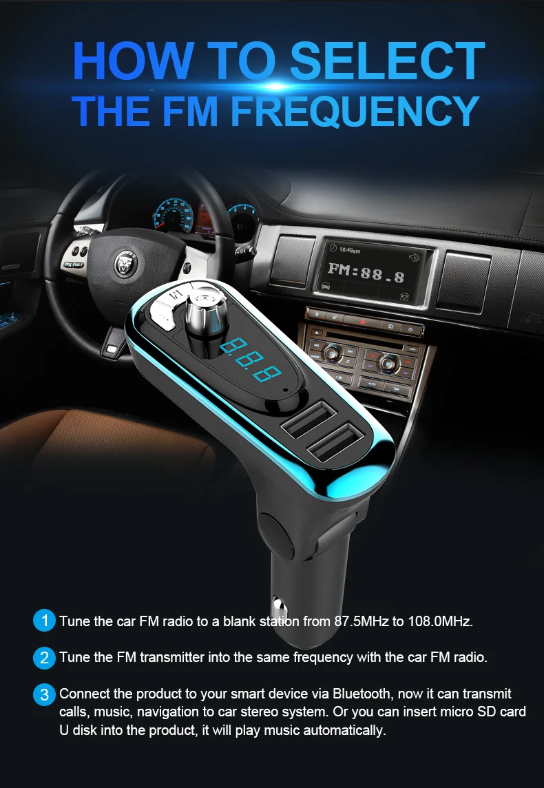 CDEN Автомобильный MP3 aux аудио плеер fm-передатчик Bluetooth hands-free автомобильный комплект U диск музыка автомобильное зарядное устройство контроль напряжения