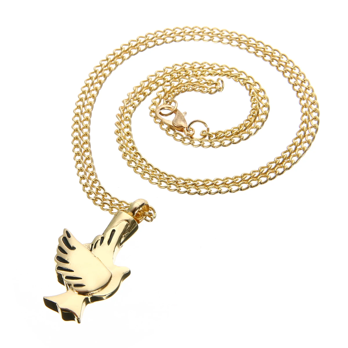 Shellhard Gold Color Urn Cremation Pendant Necklace Vintage Love Heart Ash Holder Mini Keepsake Necklaces Memorial Jewelry