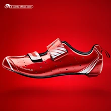 Santic/мужские туфли для триатлона; обувь для велоспорта; дышащие Спортивные Гонки; велосипедная обувь; Nano-mirror Upper MST17008