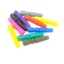 20 шт./упак. 6 см 10 различных цветов Силиконовые кальян мундштук Shisha рот советы Sheesha кальян наргиле наргил аксессуары