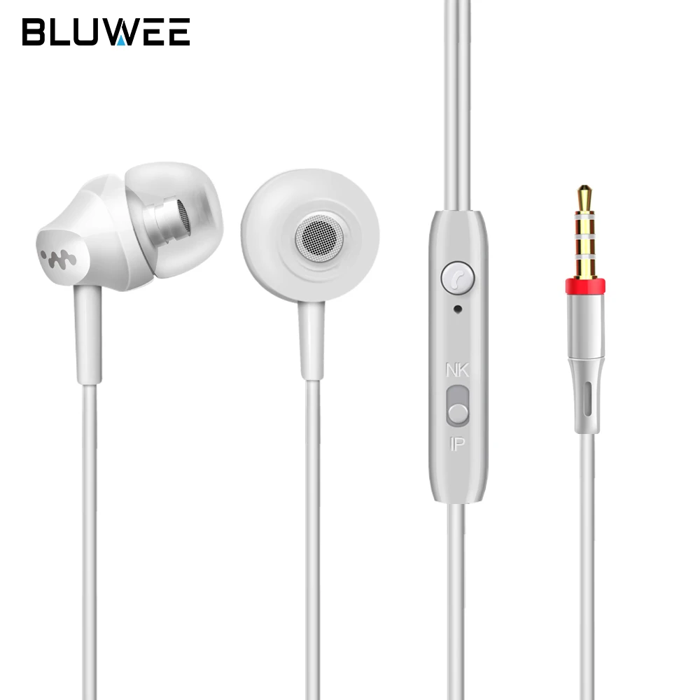 Stereo Wired Earphones, Noise Cancelling Earbuss with Mic and Heavy Bass Dynamic Driver for