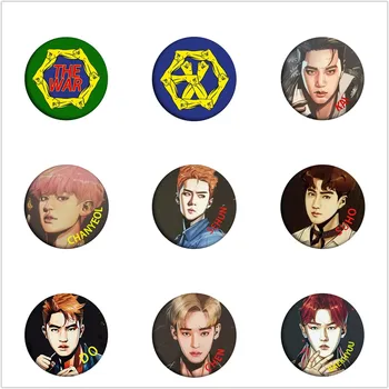 

Kpop EXO The War Q Edition Badge Brooch for Clothes Hat Backpack Chest Pin