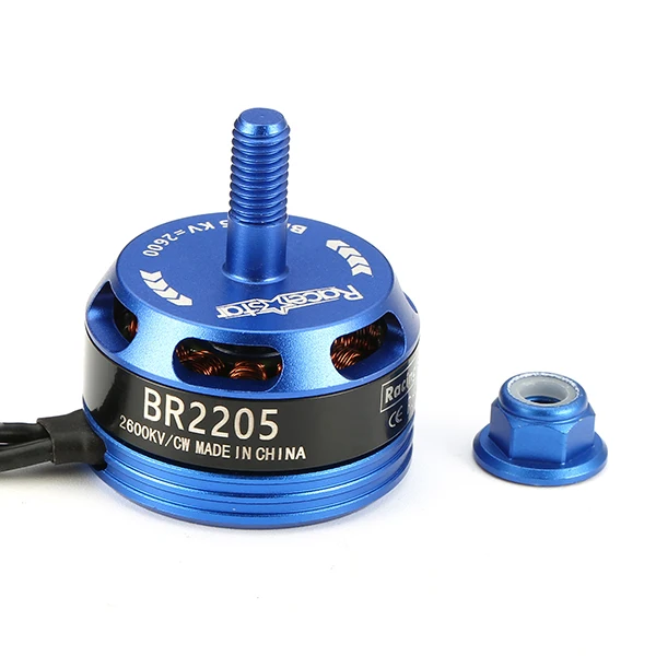 Racerstar Racing Edition 2205 BR2205 2600KV 2-4 S бесщеточный двигатель с вращением по часовой стрелке/CCW темно-синий для QAV250 ZMR250