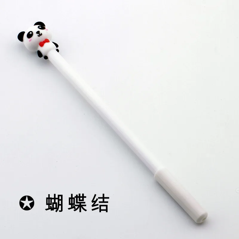 Гелевая ручка с милой пандой для письма, kawaii, 0,5 мм, черные чернила, нейтральная ручка, школьные офисные принадлежности, рекламный подарок