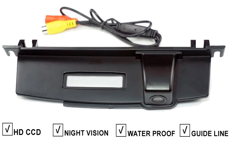 

Car Trunk Handle Reverse backup Camera For NISSAN TIIDA Hatchback 2008 Auto Rear View Camera Parking Line 520TV Line Night