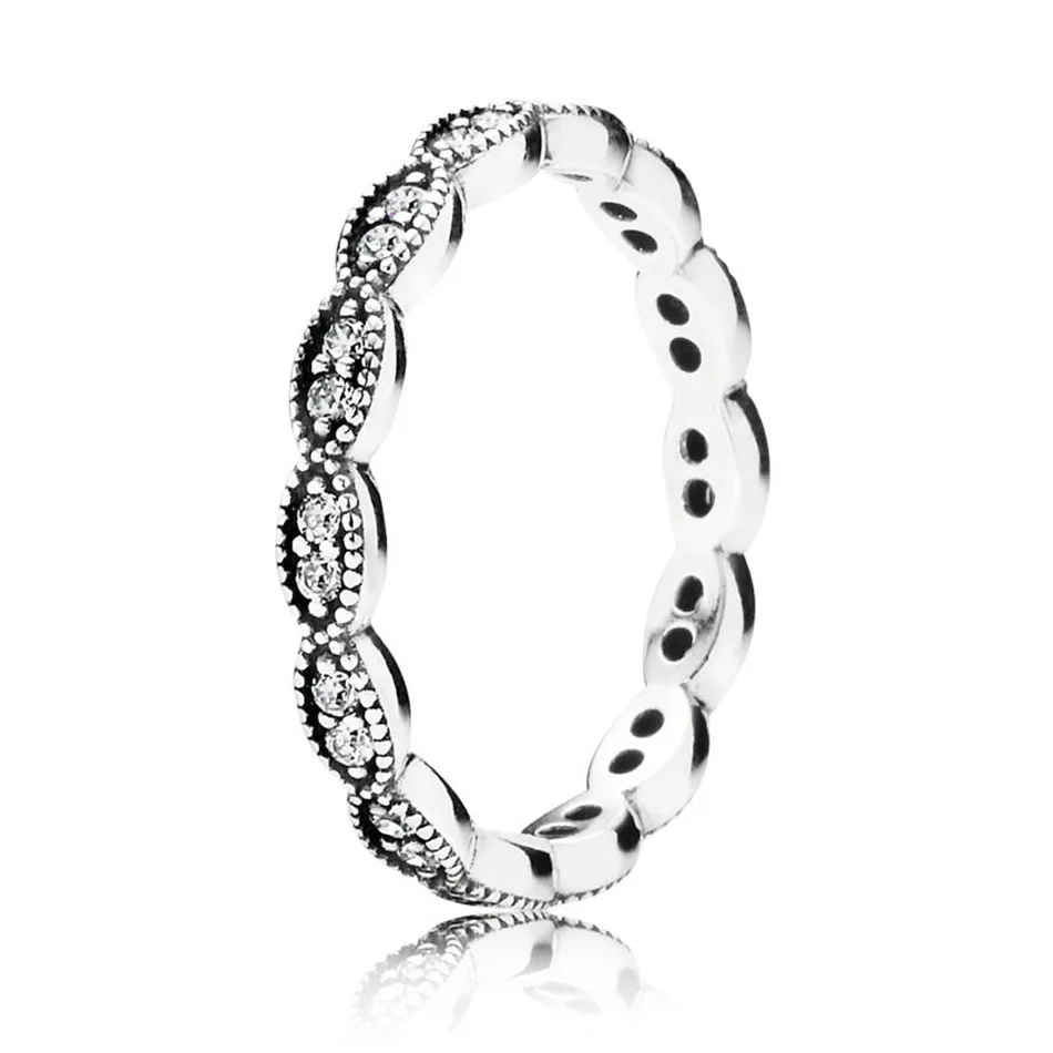 

30% Silver Women Ring Sparkling Leaves Ring Girl Gift Finger anel Pave Crystal Clear CZ fit Lady Jewelry