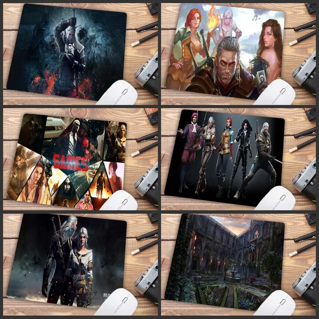

Mairuige Big Promotion Rubber Anti-slip Mice Mat Design Computer Mousepad Gaming The Witcher 3 Wild Hunt Small Mouse Pad 22X18CM