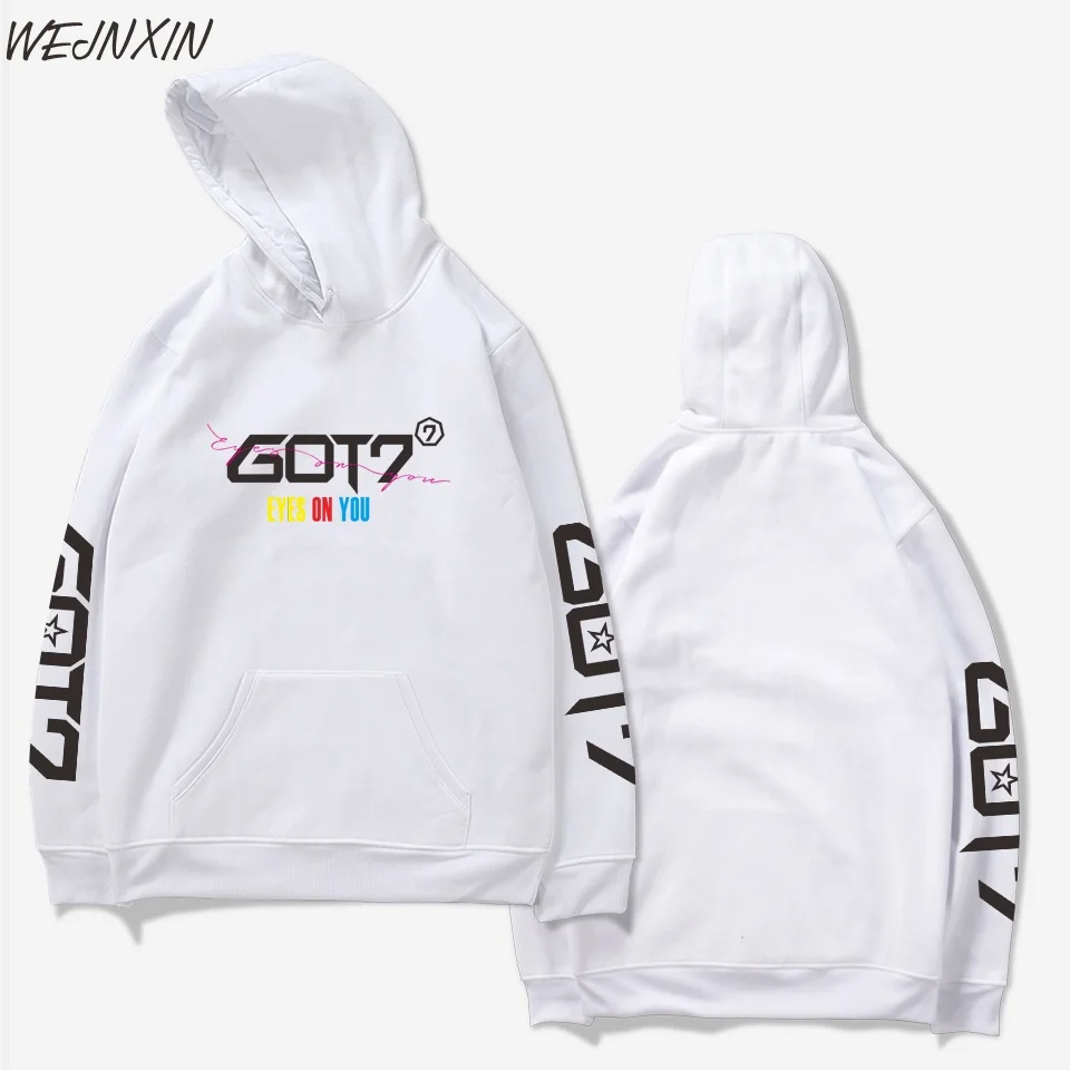 Kpop GOT7 Eyes ON You Hoodie JB Mark Bambam Loose Sweater Pullover Jacket