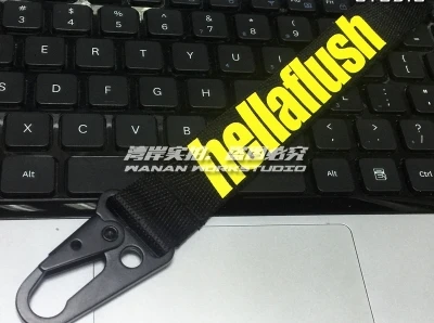 Illest брелок hellaflush MOTO I DO NOT LOVE SPEED Cycling Racing креативный брелок из ПВХ 17x2,5 см - Название цвета: A HF Black yellow