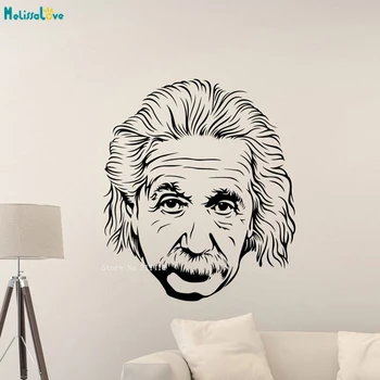 

Albert Enstein Wall Decal Education Sign Classroom School Office Poster Kids Gift Vinyl Sticker Home Decor Art Murals YT1175
