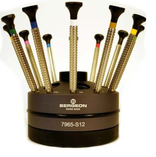 

Bergeon 7965-s12 Set of 12 tournevis sur Special PROFIL SUPPORT - hs7965-s12