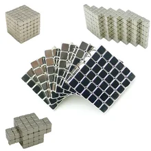 216PCS ,3/4/5mm Silver Neodymium Square Magnetic ,Block Neo Magic Cube Magnetic Puzzle Board Game Magnetic Beads With Metal Box