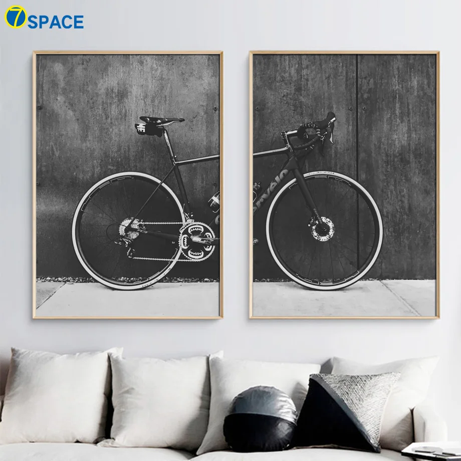 

Bicycle Mountain Bike Landscape Wall Art Canvas Painting Nordic Posters And prints Wall Pictures For Living Room Bedroom Decor
