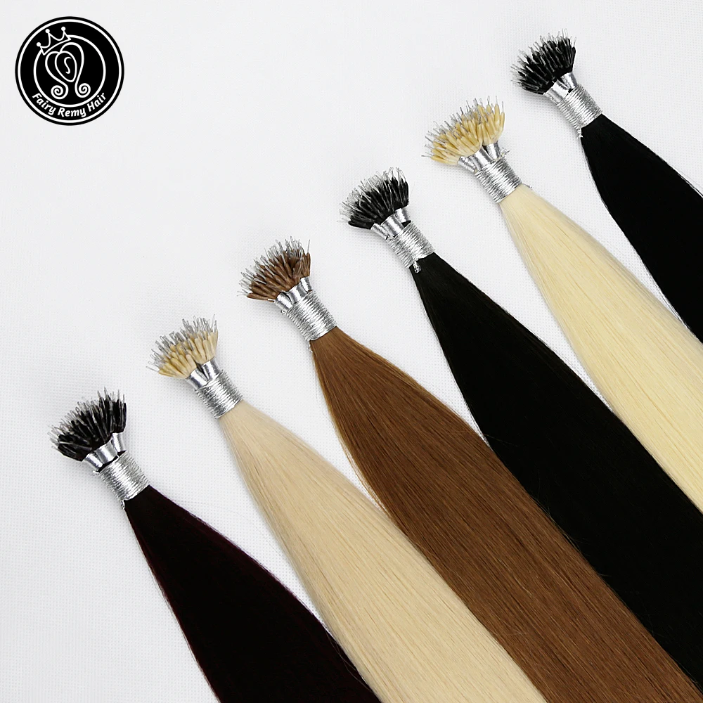 Волшебные волосы Remy 0 8 г/локон 18 дюймов Micro Beads наращивание человеческих волос