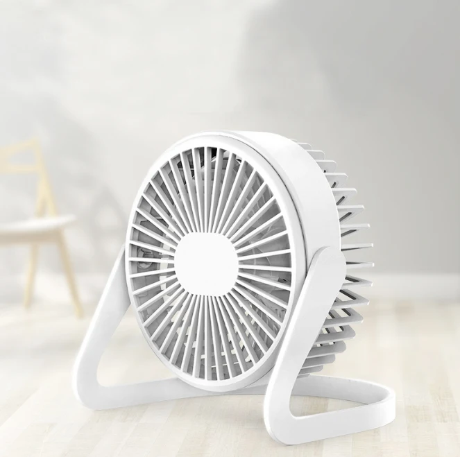 Mini Ventilador USB Ventilador de mesa redonda fanSilent casa creativa Oficina Ventilador de escritorio con cuchillas de los ventiladores de refrigeración