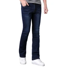 Брендовые мужские расклешенные джинсы с вырезами на ноге, расклешенные, Wlastic Slim Fit, средняя талия, мужские дизайнерские классические джинсы, брюки, джинсы с кроем для женщин