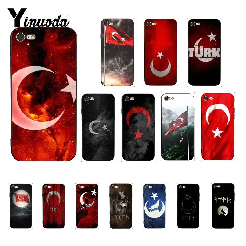 

Yinuoda turkey turkish flag DIY Painted Phone Case for iPhone 6S 6plus 7 7plus 8 8Plus X Xs MAX 5 5S XR Fundas Capa