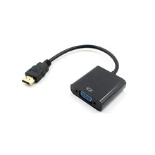 HDMI Male to VGA Female Adapter Cable Converter HDMI VGA 1080P Digital to Analog Video Audio For PC Laptop Tablet Projector HDMI Male to VGA Female Adapter Cable Converter HDMI VGA 1080P Digital to Analog Video Audio For PC Laptop Tablet Projector