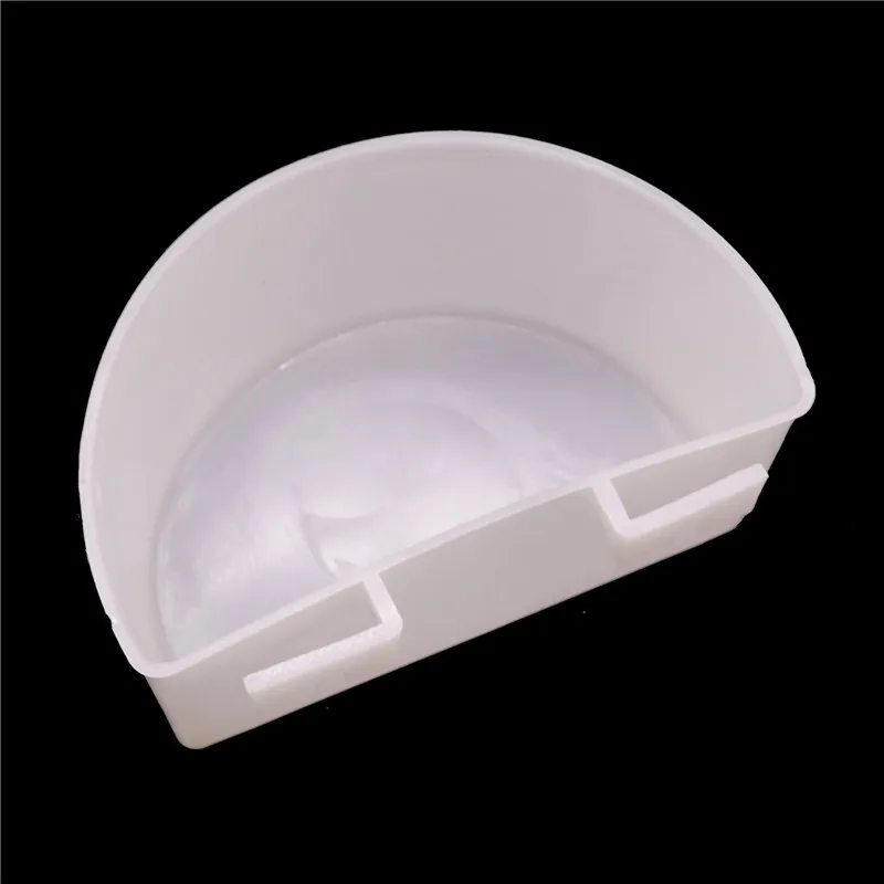 Plastic Poultry Feeder Pet Birds Feeding Trough Parrot Food Water Bowl Feeding Splash-proof Cup Pigeons Cage Feeder 1 Pcs