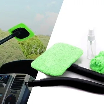 

Long Handle Window Cleaner Windshield Wonder Wiper Microfiber Car Wash Brush Dust Car Cleaning Tool