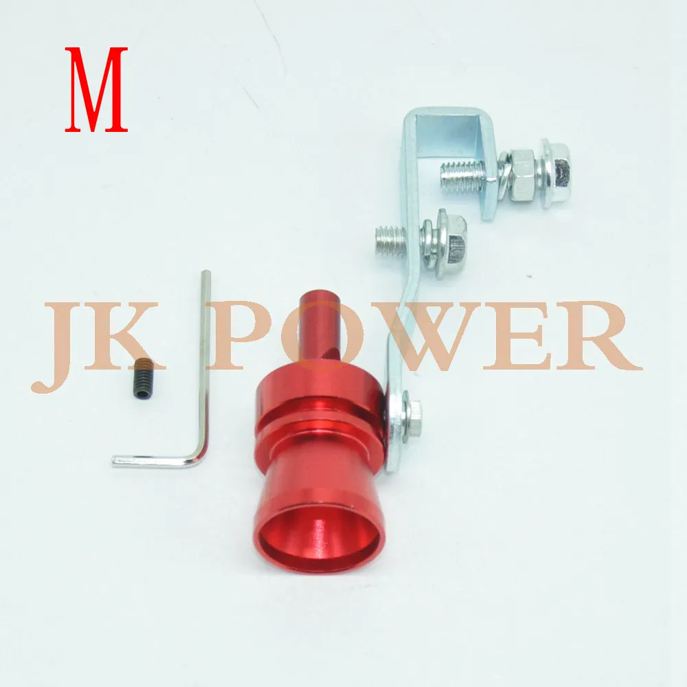 JK Универсальный Автомобильный мотоцикл BOV Escape Pipe турбо звук симулятор свистка звуковая труба глушитель труба Размер S, M, L, XL - Цвет: M-Red