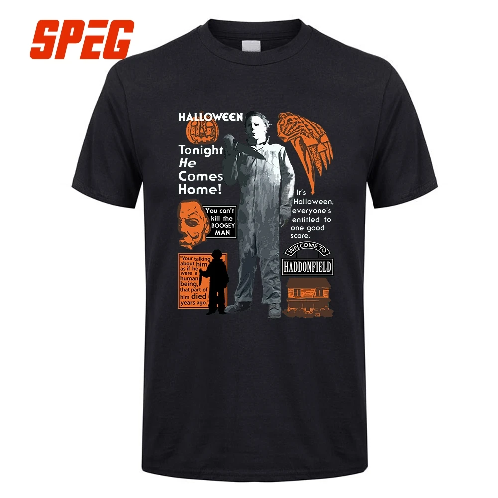 Image result for tonight he comes home michael myers t shirt