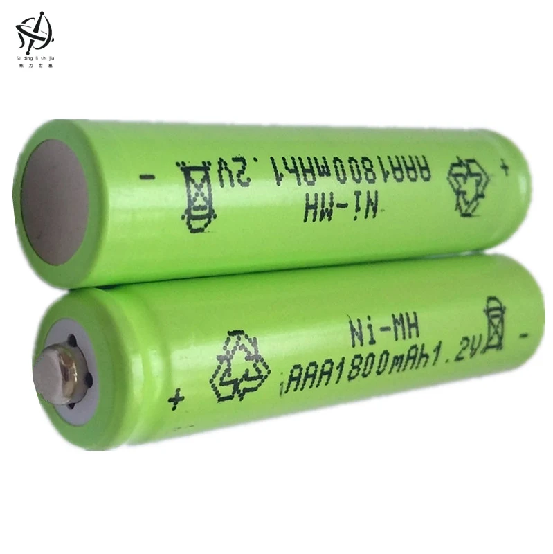 Лидер продаж 12 шт./лот высокое Мощность AAA 1800 MAH/1 2 V Перезаряжаемые NiMH Батарея mAh