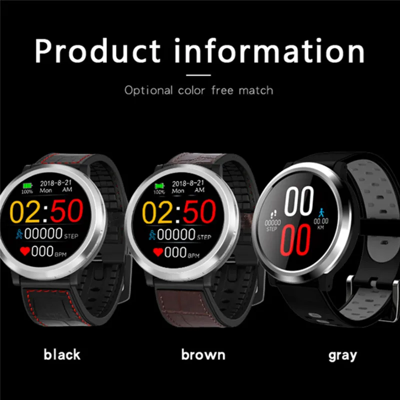 Fashion Ergonomic design Smart Watch Sport Fitness Activity Tracker Heart Rate Blood Pressure Monit with Multiple APP languages