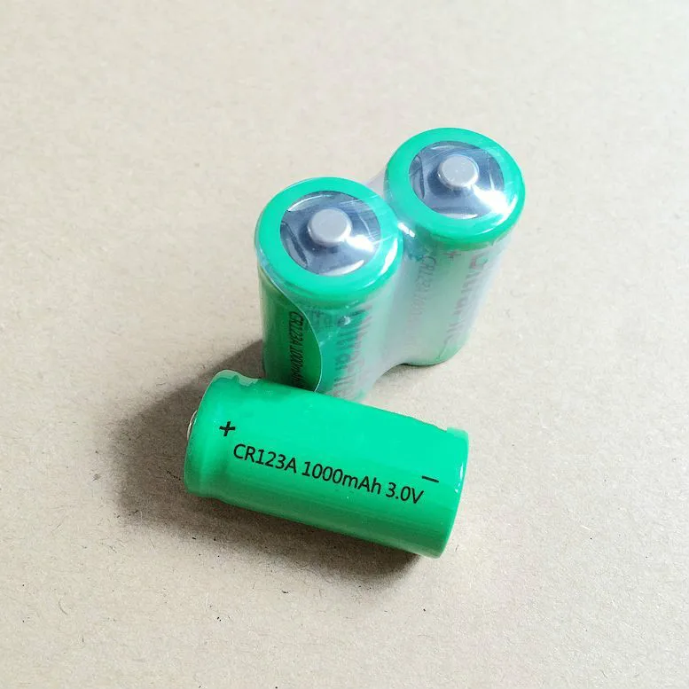 4 pcs. New CR123A 3V lithium rechargeable battery, 1000 mah. 16340