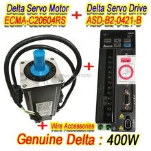 Genuine Delta 400 W Servo Motor ECMA-C20604RS And Servo Drive ASD-B2-0421-B with Full Set of Cable Better Quality Genuine Delta 400 W Servo Motor ECMA-C20604RS And Servo Drive ASD-B2-0421-B with Full Set of Cable Better Quality
