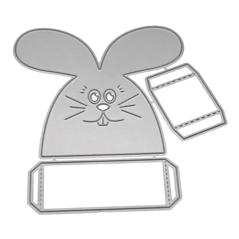 

1 Set Rabbit Candy Box Metal Cutting Dies Stencil DIY Scrapbooking Album Stamp Paper Card Embossing Crafts Decor