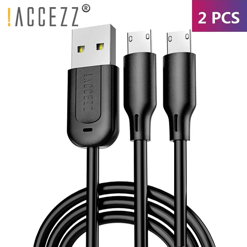 

!ACCEZZ 2PC Micro USB Cable Fast Charging Data For Xiaomi Redmi Note 5 Pro Huawei Samsung LG Tablet Android Phone Cord Line 0.3M