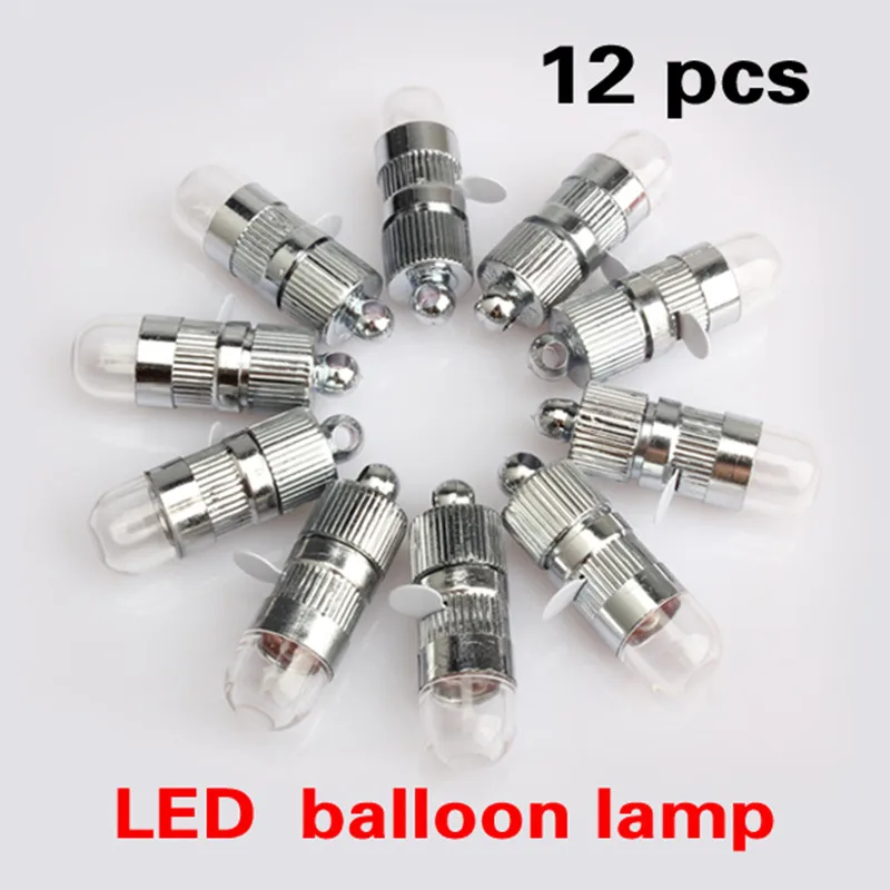 

12 Pcs Hot New Balloons Lights Led Paper Balloons NEW Paper Lanterns White LED Party Lights Floral Decoration light