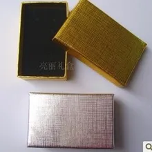 Новейшая модная коробка для запонок!, 96 шт./лот, золотая коробка для ювелирных изделий, ожерелье/серьги/кольцо, Подарочная коробка