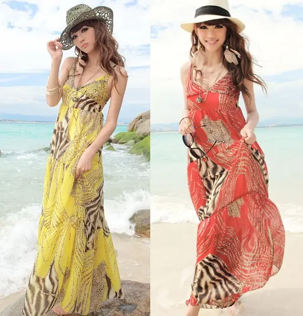 bohemian style long dresses