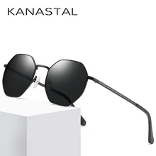 KANASTAL поляризованные солнцезащитные очки шестигранные очки для женщин солнцезащитные очки Oculos de sol очки UV400