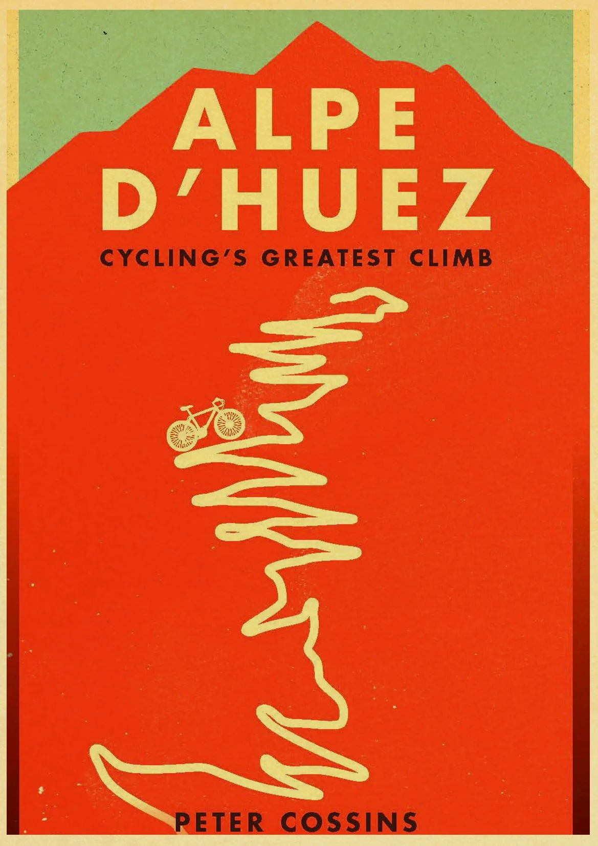 Sports Riding Cycling Competition Bike Vintage Paper Poster Wall