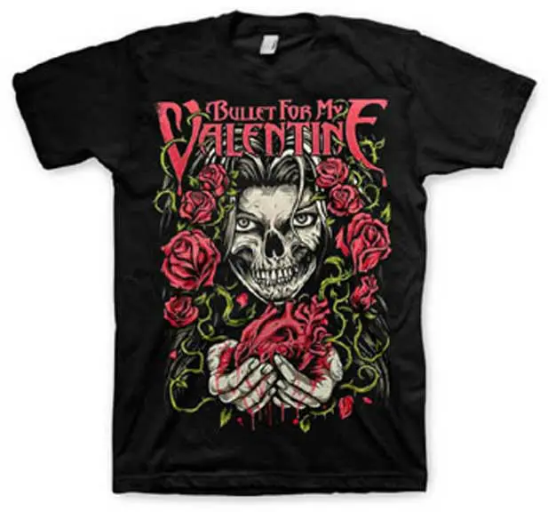 BULLET FOR MY VALENTINE-кровотечение сердце-футболка S-M-L-XL брендовая Новинка-официальная