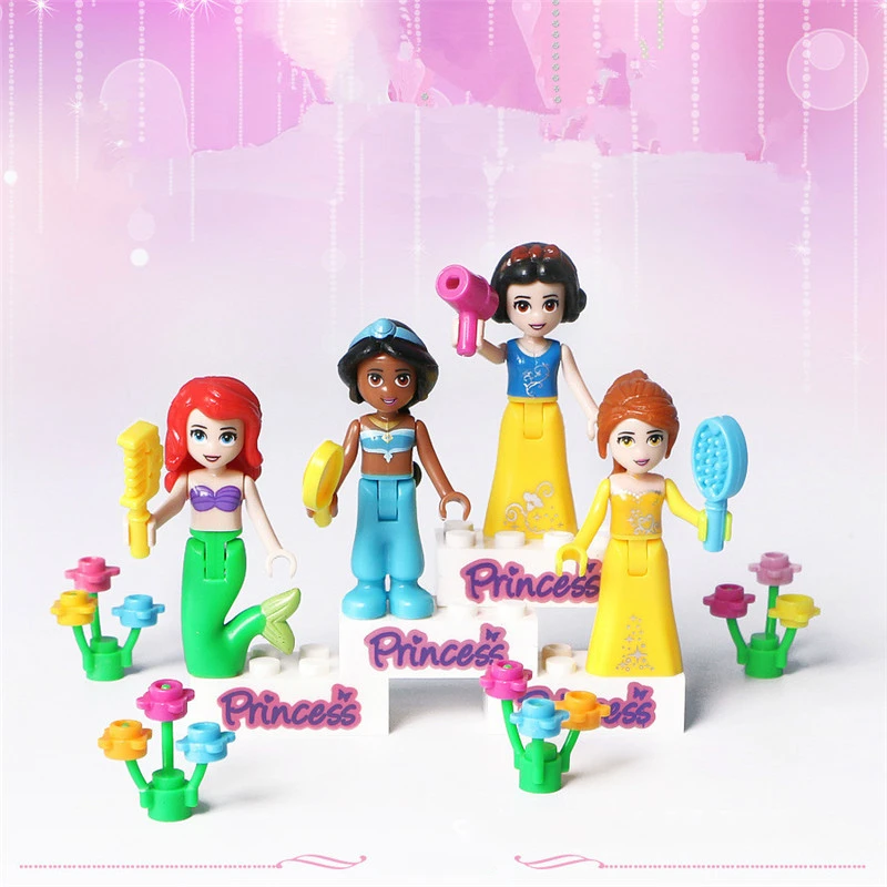 Disney Frozen Princess Legoings Figures Friends Anna Elsa Mermaid Ariel Snow White Building Blocks Bricks Toys Model Gift Disney Frozen Princess Legoings Figures Friends Anna Elsa Mermaid Ariel Snow White Building Blocks Bricks Toys Model Gift