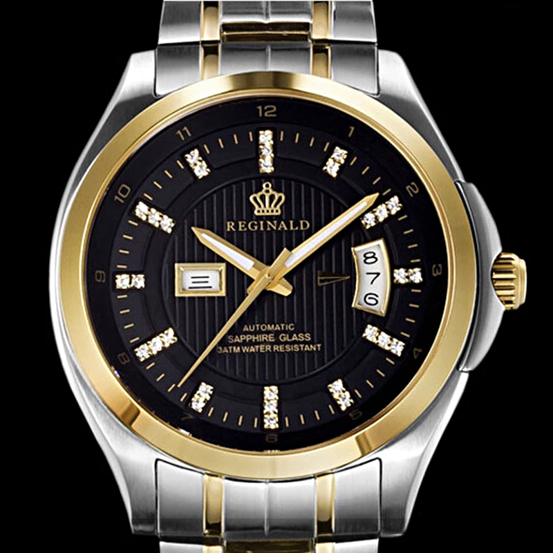 Новые наручные часы Мужские Роскошные Лучшие брендовые автоматические механические часы модные деловые мужские часы противоударные светящиеся наручные часы