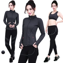 The New Nylon Yoga Suit Workout Clothes Outdoor Leisure Sports Coat Running Clothing