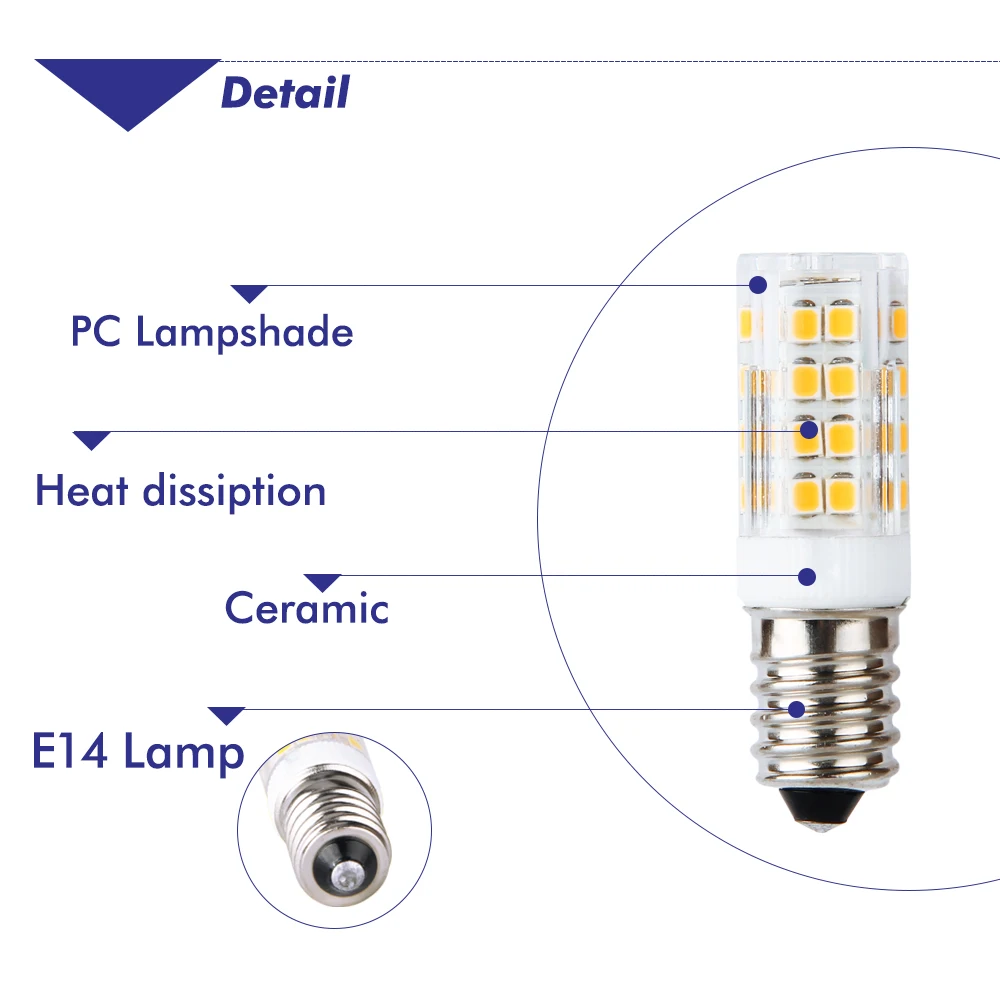 Светодиодная лампа G9 G4 E14 5 Вт 220 В перем. Тока SMD 2835 51 светодиодный белый/теплый