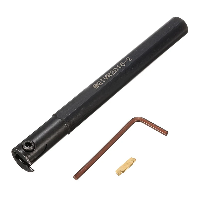 3pcs/set MGIVR2016-2 / MGIVL2016-2 Tool Holder Boring Bar + MGMN200 Insert with Wrench For Lathe Turning Tool