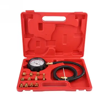 

TU-11A Automatic Gearbox Transmission Engine Oil Feul Pressure Tester Gauge Kit 500Psi 24" Flexible Hose Diagnostic Kit