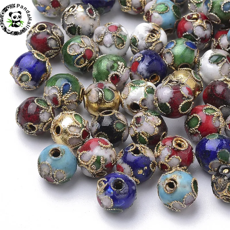 0.48 Dandan DIY 16pcs 12mm Colorful Mix Lots Assorted-Colors Antique Charms Glass Ball with Tiny Shiny Rhinestone Beads Pendant Craft Accessory DIY Necklace Bracelet Craft Jewelry Making Supply