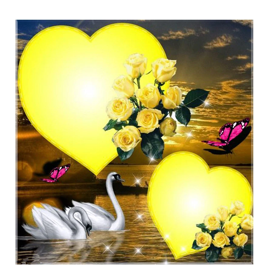 

Full,Diamond Embroidery,5D,Diamond Painting heart,swan,flowers,Stitch Cross,3D,Diamond Mosaic,Needlework,Crafts,Christmas,Gift