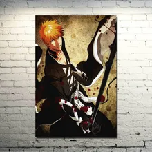 Отбеливающая Маска Kurosaki Ichigo художественный шелковый постер с
