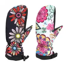 1 пара зимних перчаток толстые теплые износостойкие лыжные спортивные перчатки с защитой от потери шнурка мотоциклетные водонепроницаемые перчатки