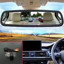 2IN 1 Авто Парковочные системы комплект автомобиля резервную заднего вида Камера+ 5 дюймов TFT ЖК-дисплей Экран зеркало автомобиля Мониторы для BMW 3 E46 E90 E91