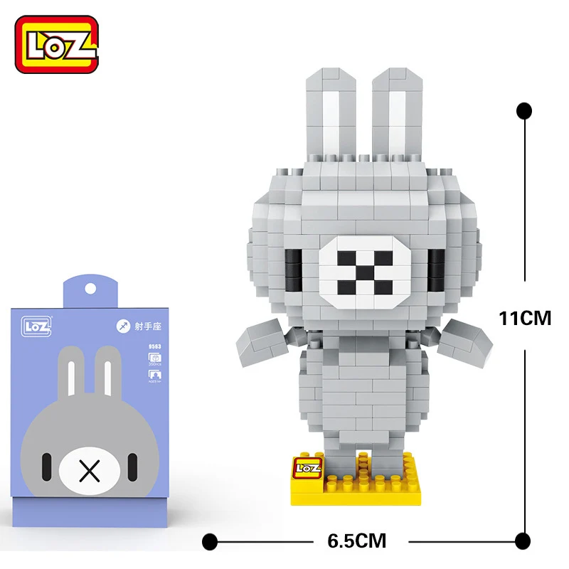 LOZ-Diamond-Blocks-Lion-Bear-Bricks-Building-Blocks-Rabbit-Cow-Chick-Panda-LOZ-Blocks-set-Constellation (2)